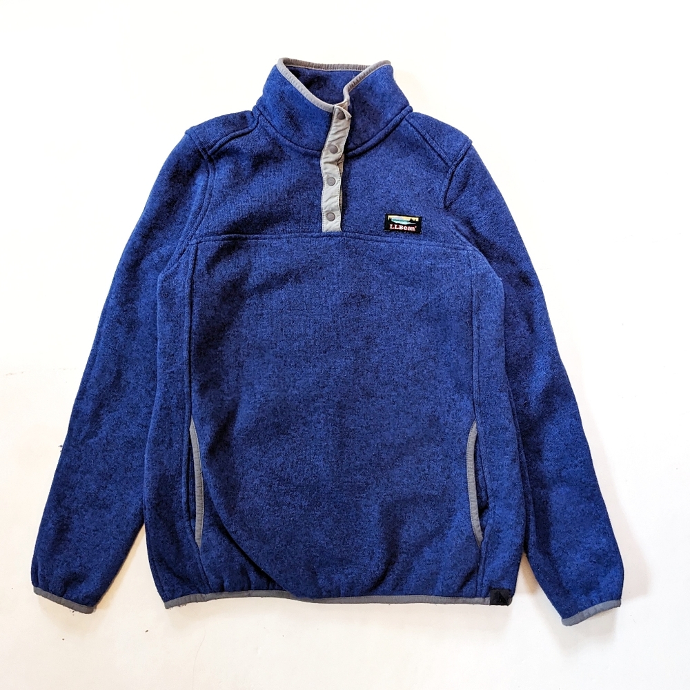L.L. Bean Sweater Fleece Blue